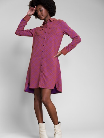 4funkyflavours Shirt Dress 'Dreamality' in Brown