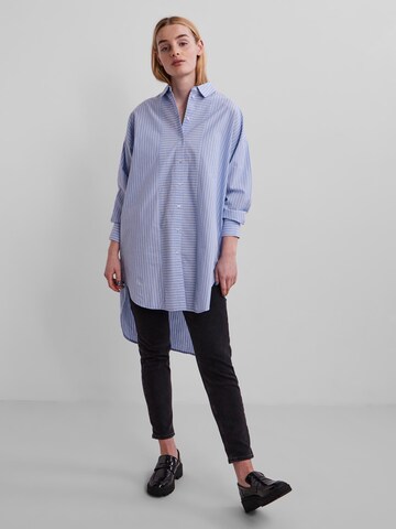 PIECES Blouse 'Hallie' in Blauw