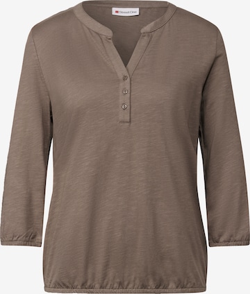 STREET ONE Shirt in Braun: Vorderseite