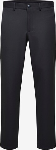 SELECTED HOMMEChino hlače - crna boja: prednji dio