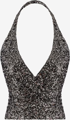 No Matter What Knitted top in Silver: front