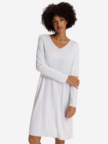 Hanro Nightgown 'Cotton Silk' in White: front