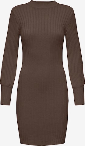 JDY Knitted dress 'MAGDA' in Brown: front