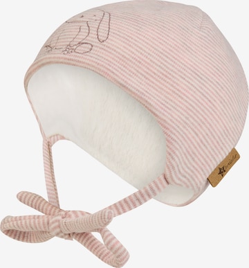 STERNTALER Beanie in Pink: front