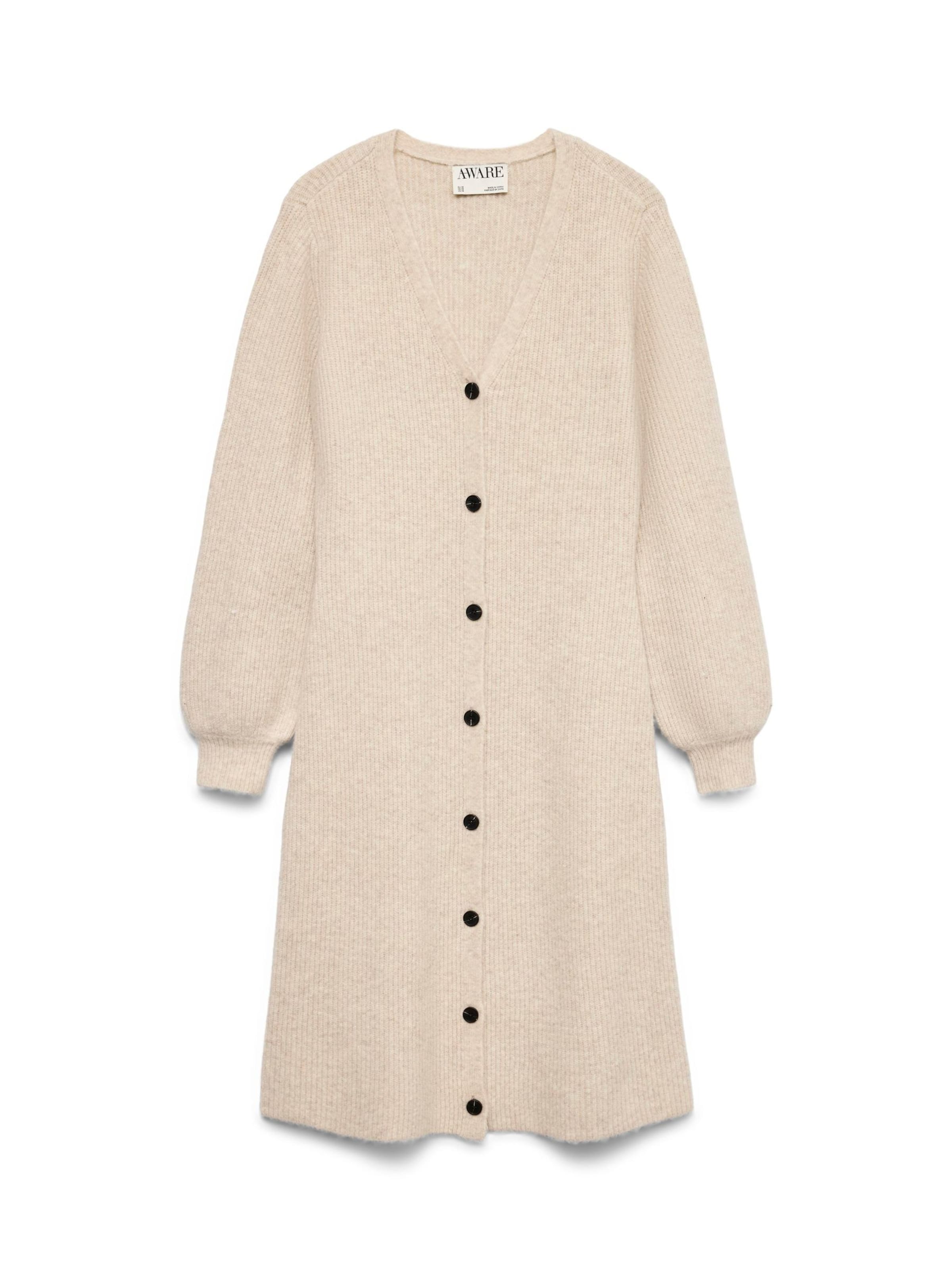 Robes en maille 'VMAWEVE' VERO MODA en beige : devant