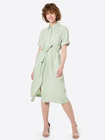 STREET ONE Košilové šaty – zelená: přední strana