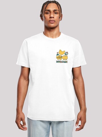 F4NT4STIC Shirt 'Woodstock' in Wit: voorkant