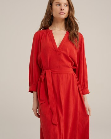 Robe-chemise WE Fashion en rouge