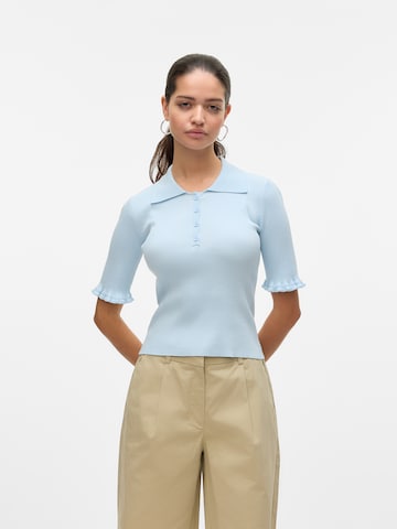 VERO MODA Trui 'VMWONDER' in Blauw: voorkant