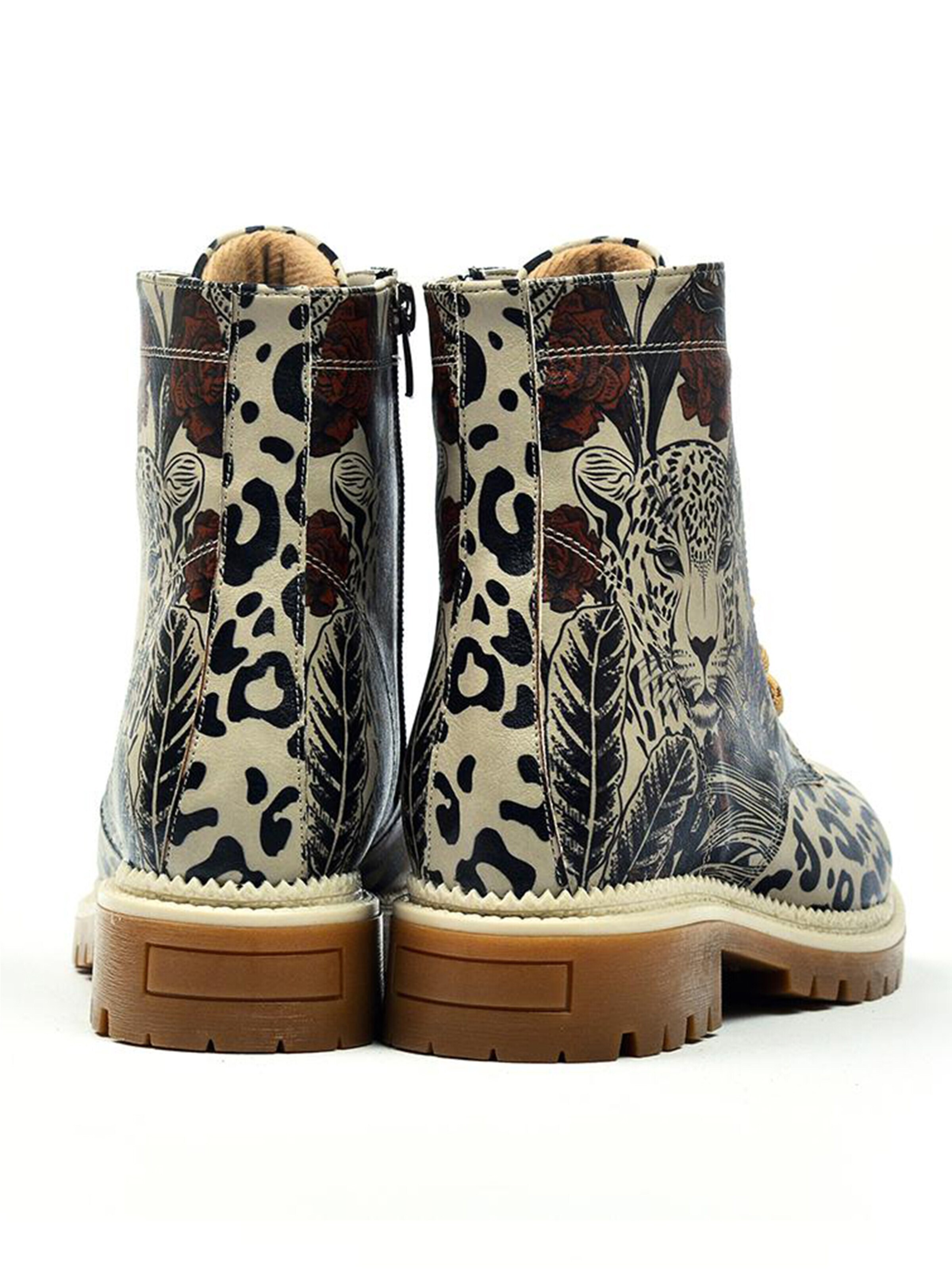 Bottes à lacets 'NJR129' Goby en beige