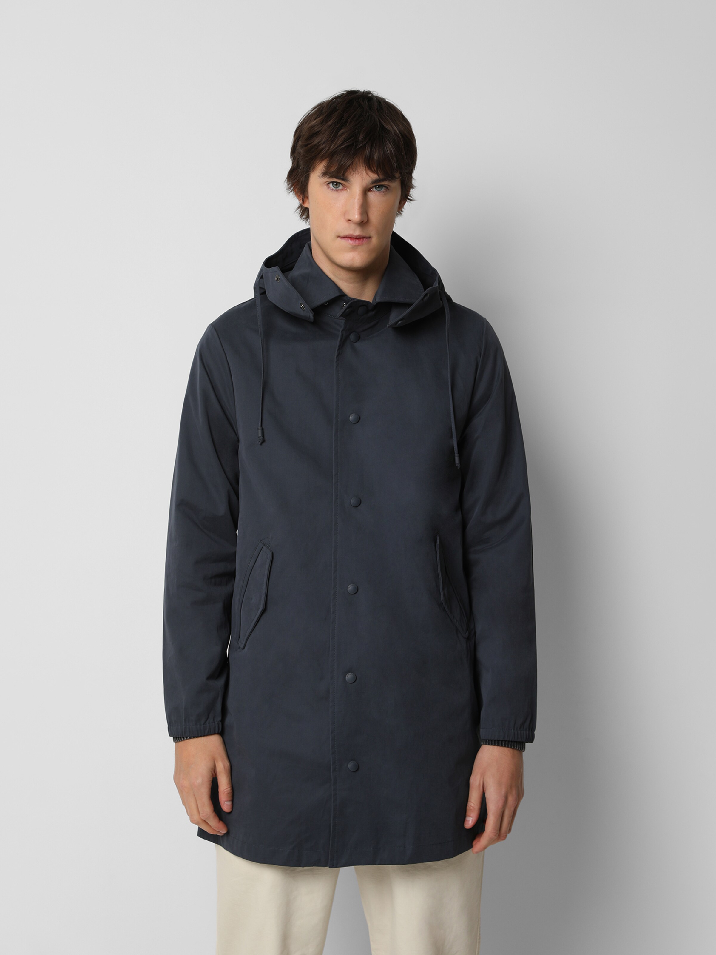 Männer Jacken Scalpers Übergangsparka in Navy - EV08482 Männer Jacken Scalpers Übergangsparka in Navy - EV08482