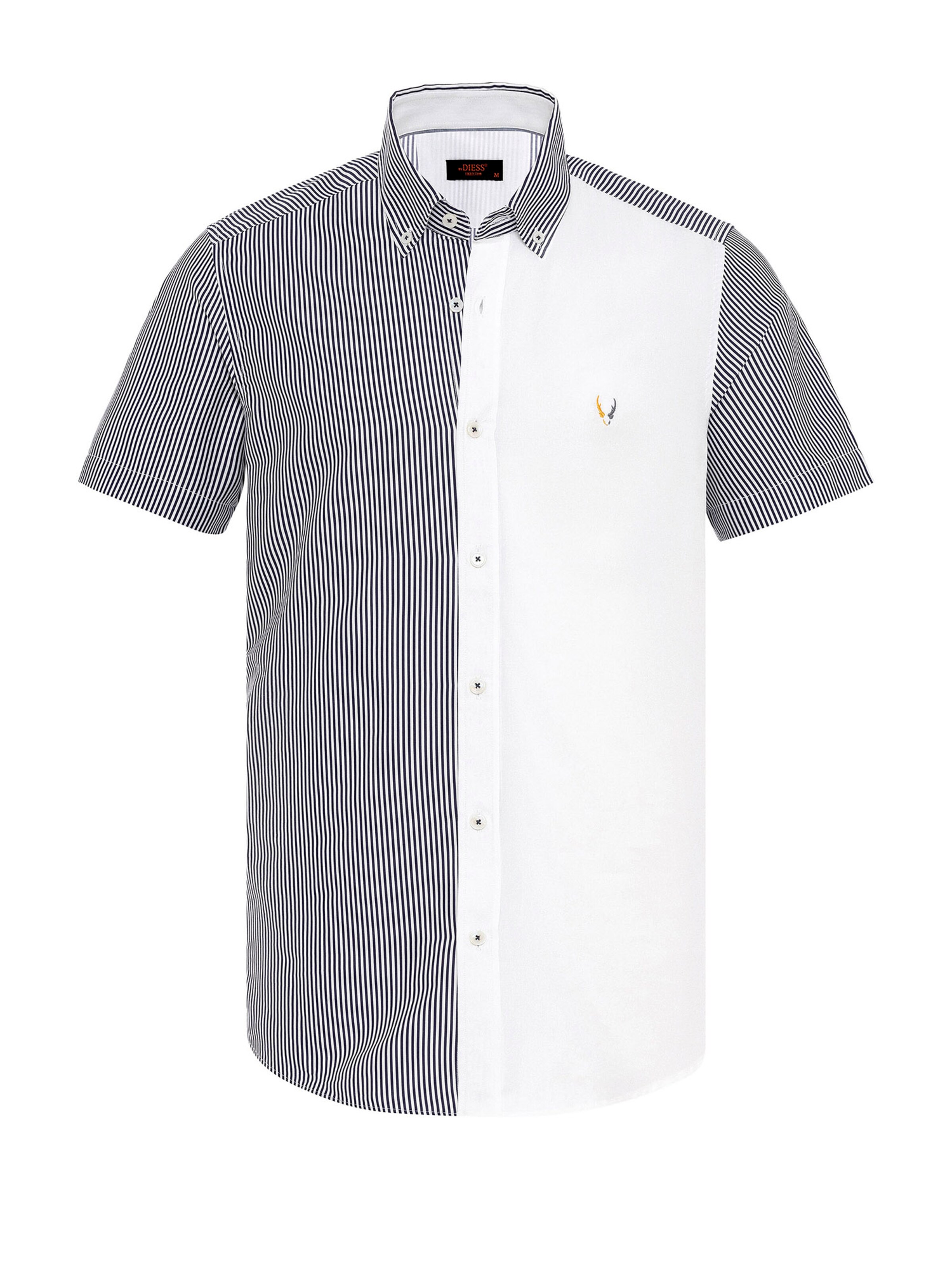 By Diess Collection Regular Fit Hemd in Schwarz: Vorderseite