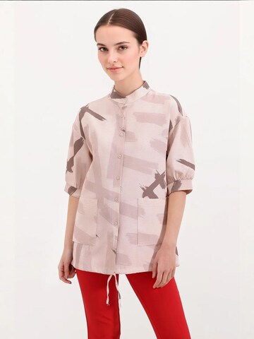 Camicia da donna di Bigdart in beige: frontale