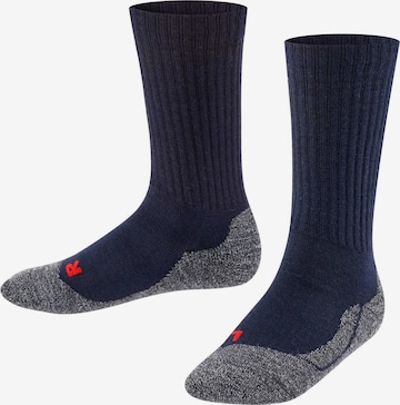 FALKE Sportsockor 'Active Warm' i blå: framsida