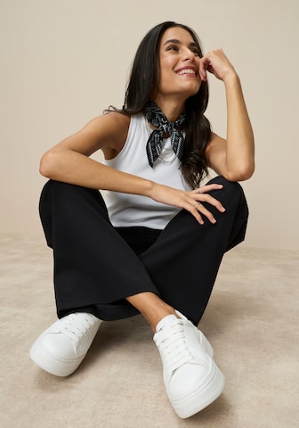 Tamaris Wide leg Pleat-Front Pants in Black