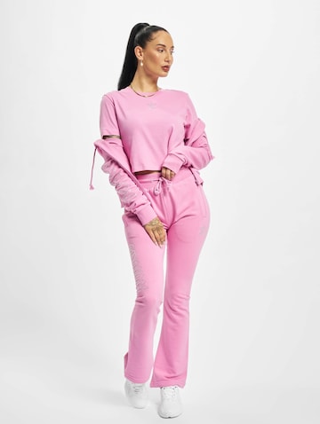 évasé Pantalon ADIDAS ORIGINALS en rose