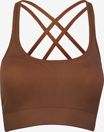 BeShaped Sports bra in Brown: front