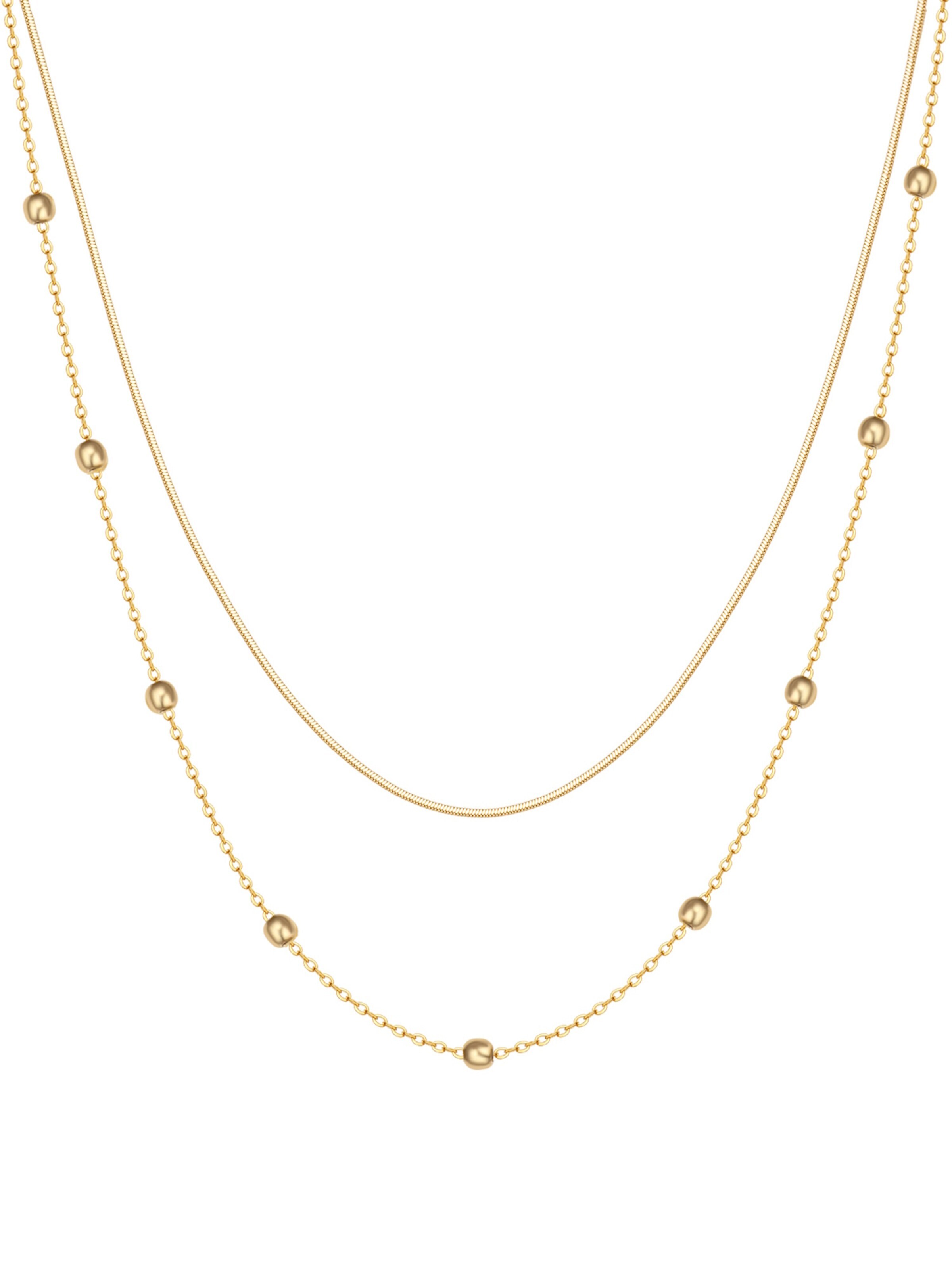 Hey Happiness Necklace 'Bobble' in Gold: front