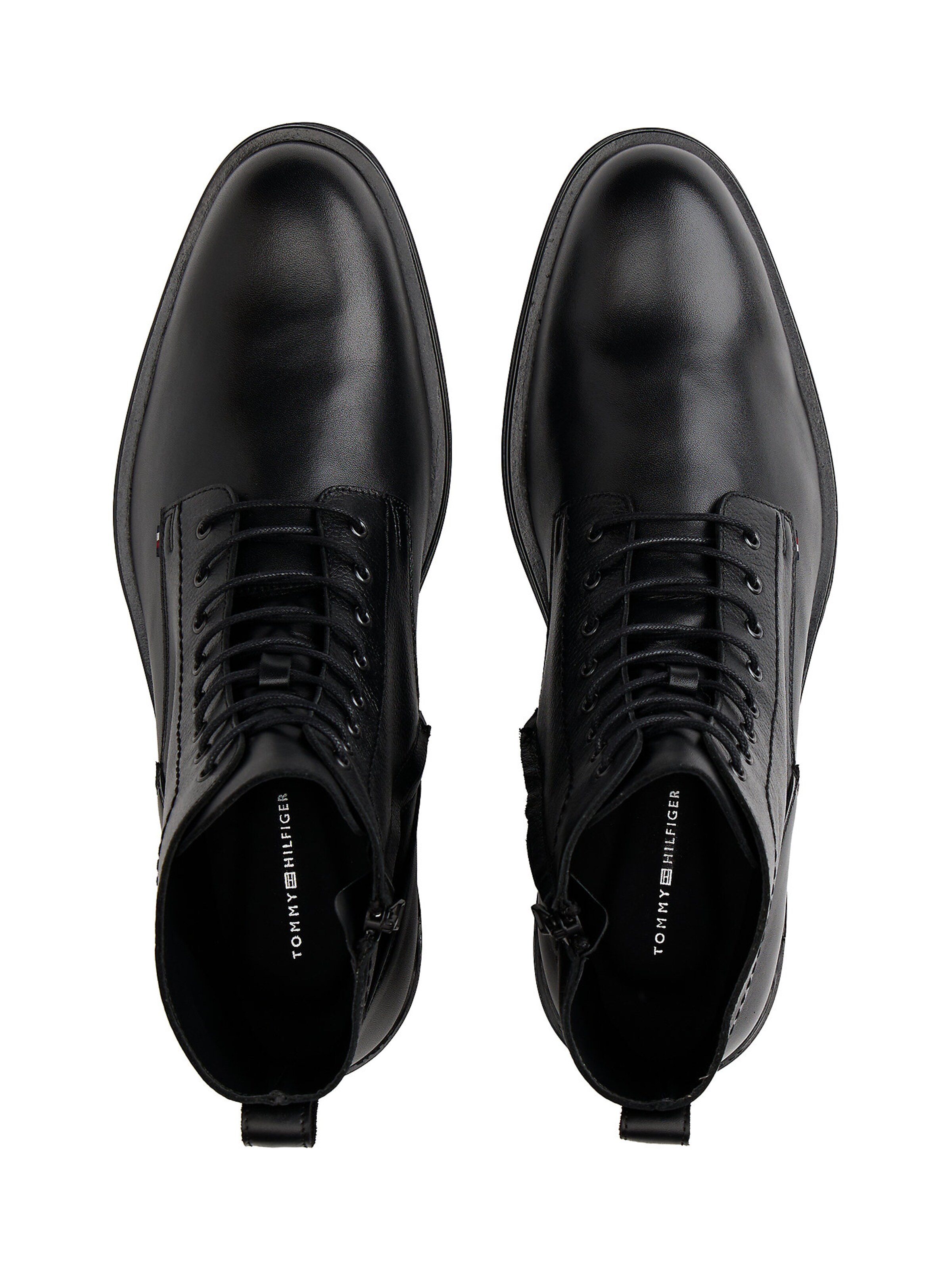 TOMMY HILFIGER Schnürboots in Schwarz