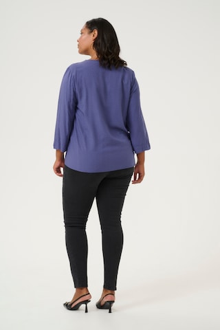 KAFFE CURVE Blouse 'Else' in Blue