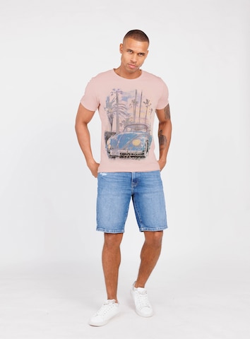 Key Largo T-shirt 'MT PALM BEACH' i rosa