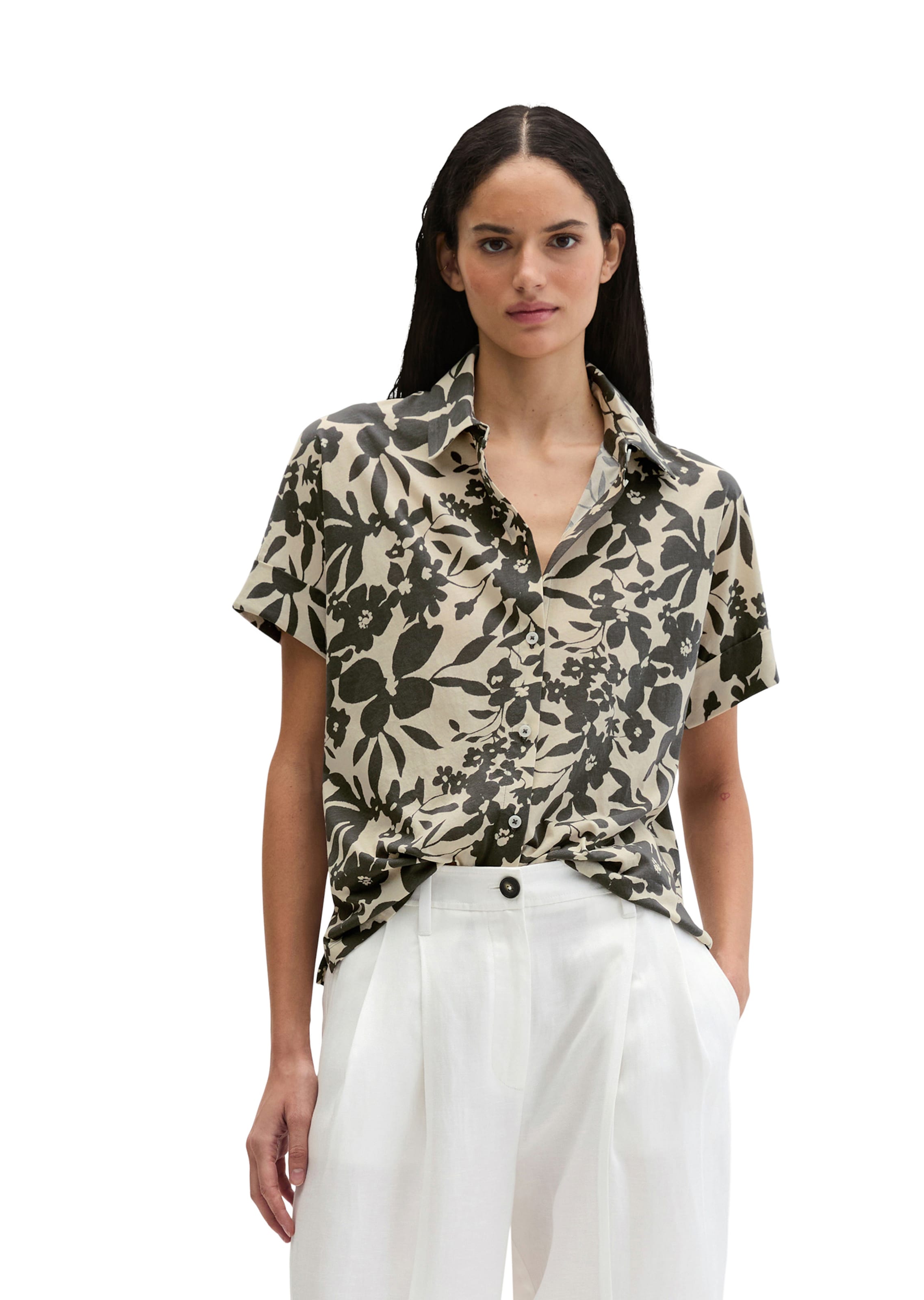 Marc O'Polo Bluse in Grau: Vorderseite