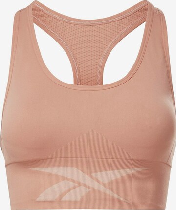 Reebok Bustier Sport bh 'Workout Ready' in Roze: voorkant