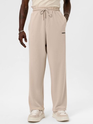 Loosefit Pantaloni 'Japanese Anemone' di VAMOS CLO in beige: frontale