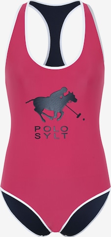 Polo Sylt Bustier Badeanzug in Pink: predná strana