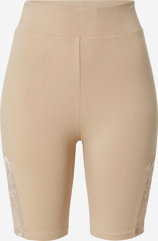 Urban Classics Skinny Leggingsit värissä beige: edessä