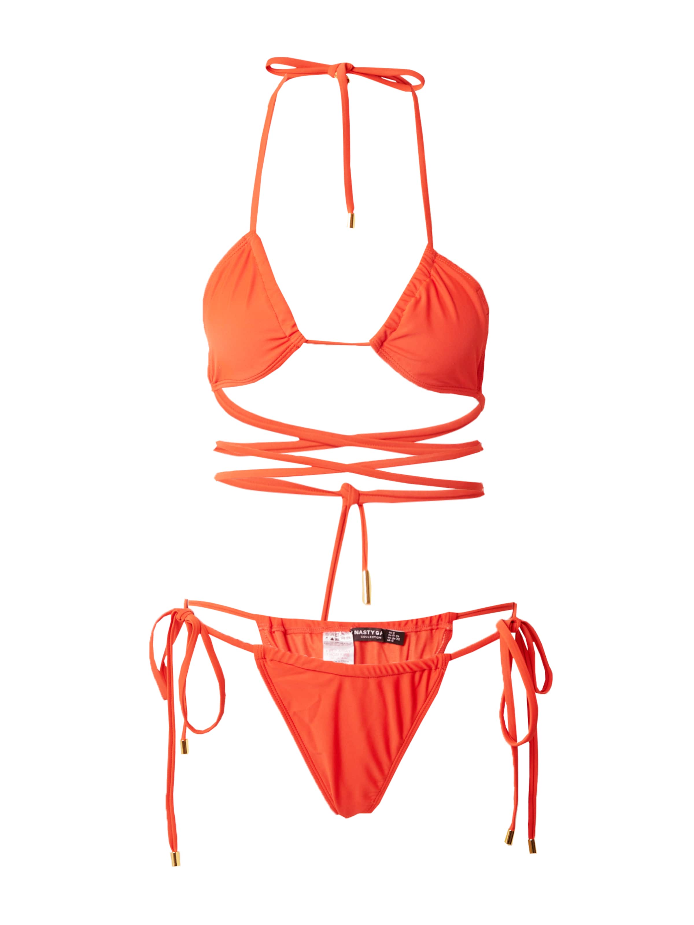 Nasty GalBikini - crvena boja: prednji dio