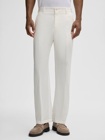 Regular Pantalon 'Joe' STRELLSON en blanc : devant