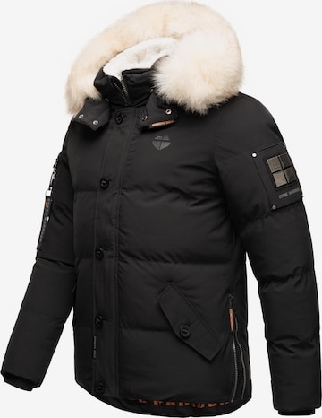 STONE HARBOUR Winter Jacket 'Halvaar' in Black