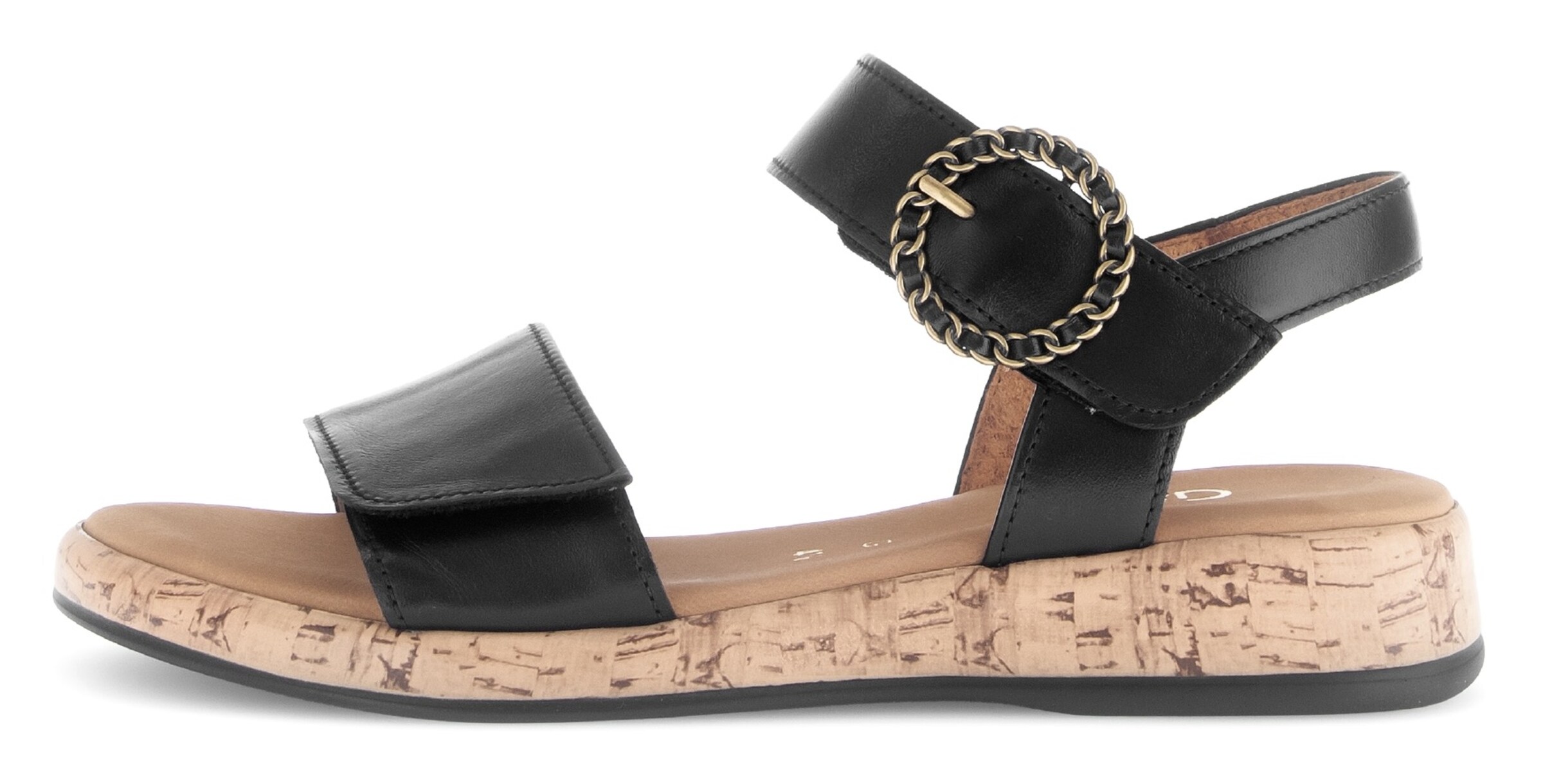 GABOR Strap sandal in Black
