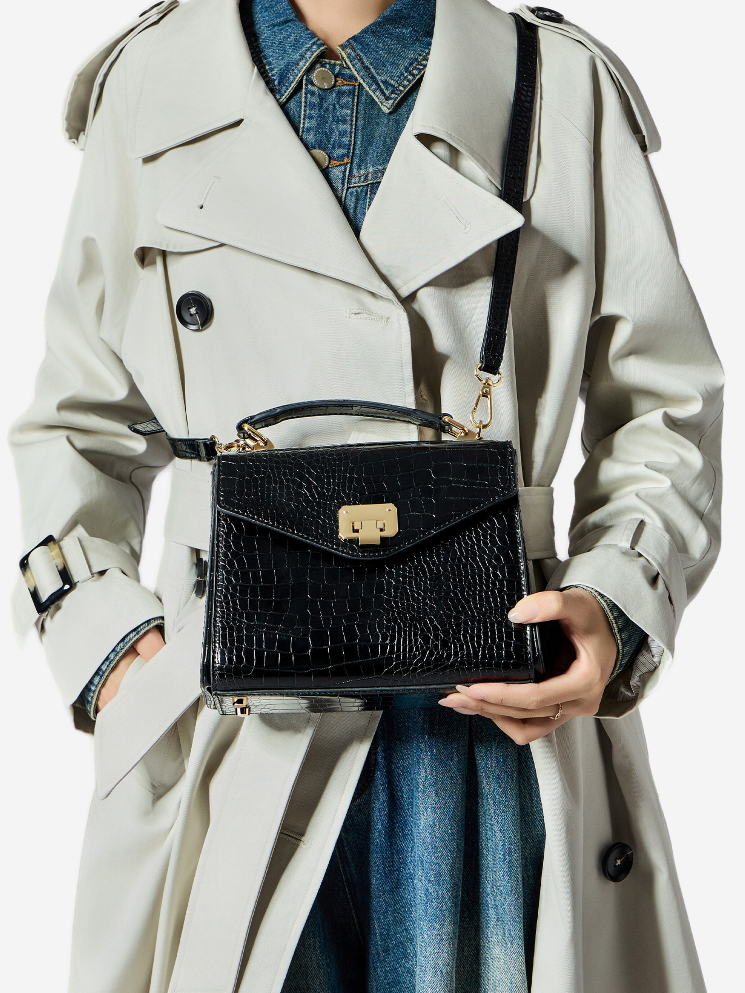 Victoria Hyde Handbag 'Duchess' in Black: front
