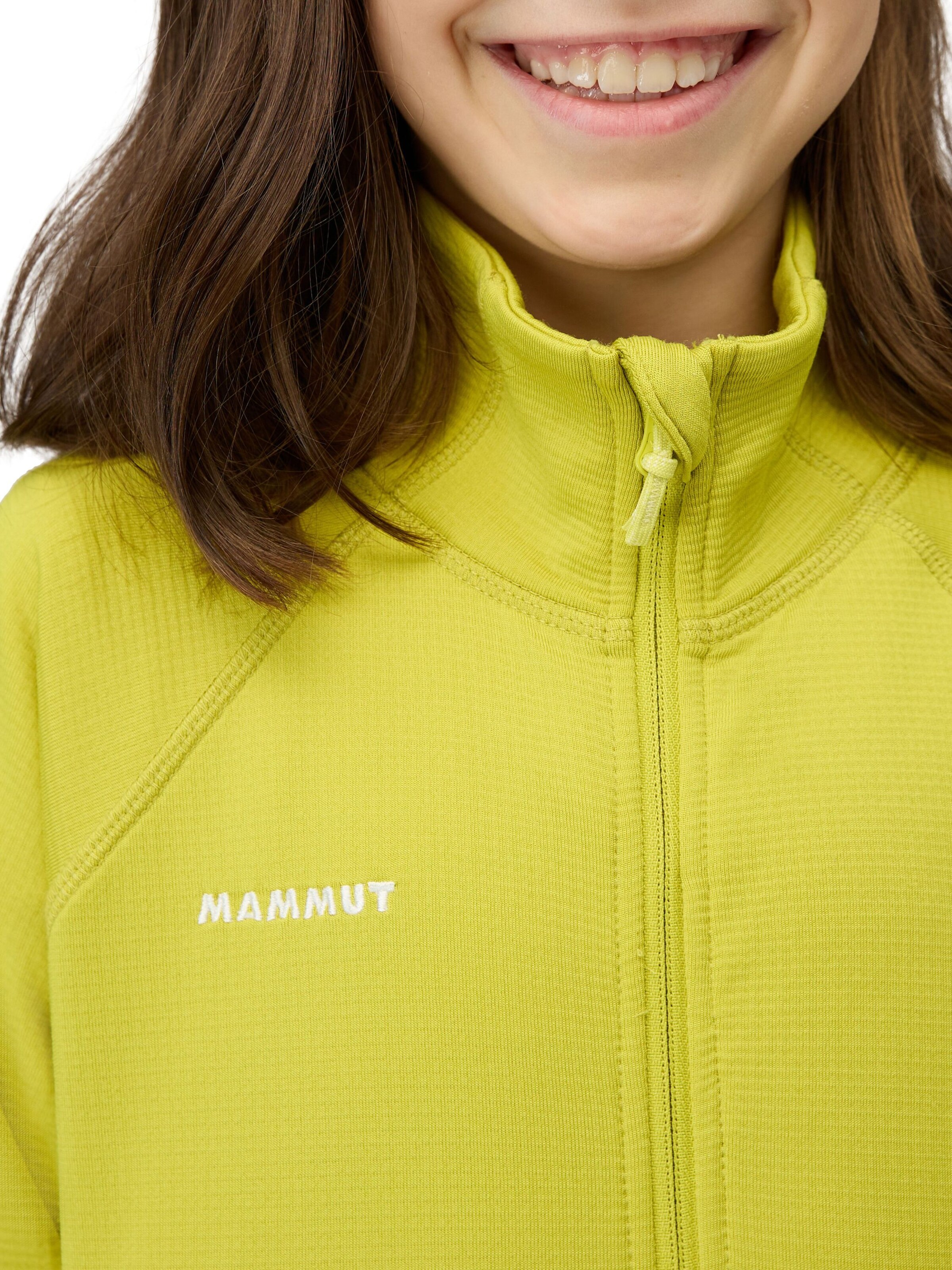 MAMMUT Athletic Fleece Jacket 'Taiss' in Yellow