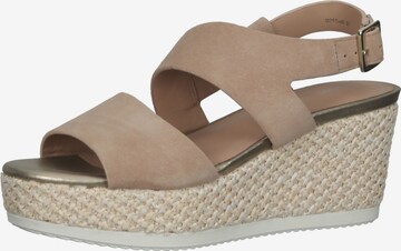 GEOX Strap Sandals in Beige: front