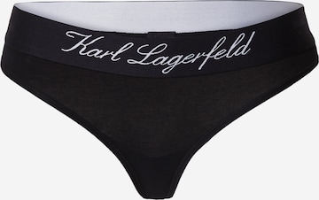 Karl Lagerfeld String in Schwarz: predná strana