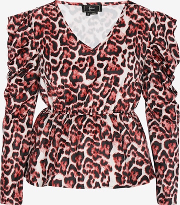 faina - Blusa 'Festive' en rojo: frente