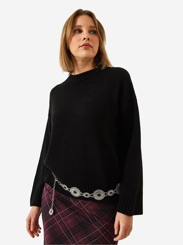 Bianco Lucci Pulóver 'Pullover' - fekete