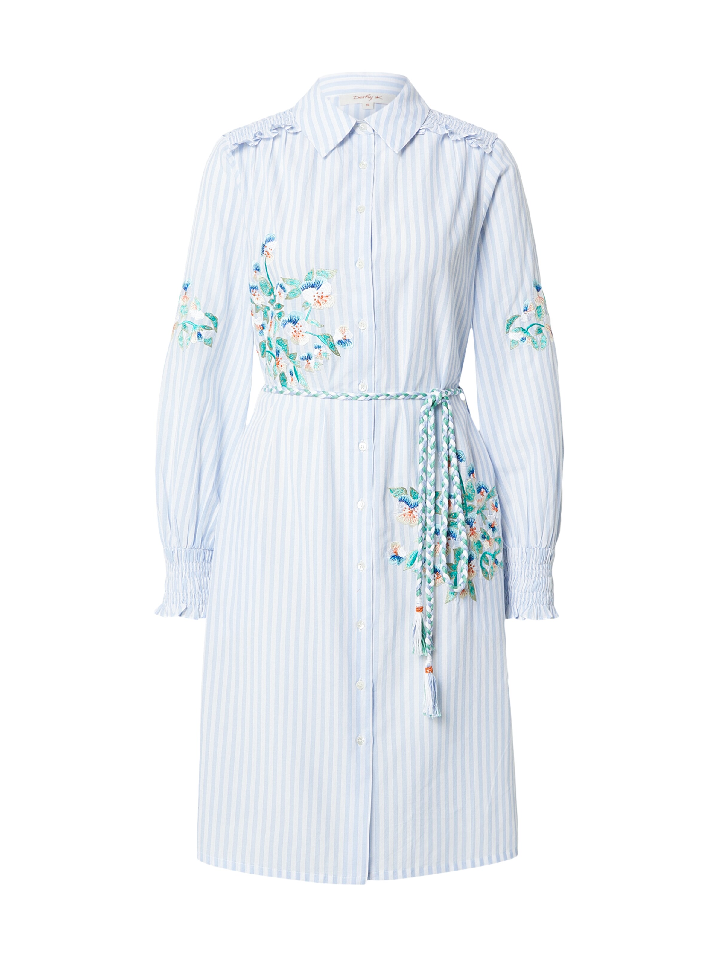 Derhy Blūžkleita 'MEGAN', krāsa - zils / debeszils / smaragda / balts, Preces skats