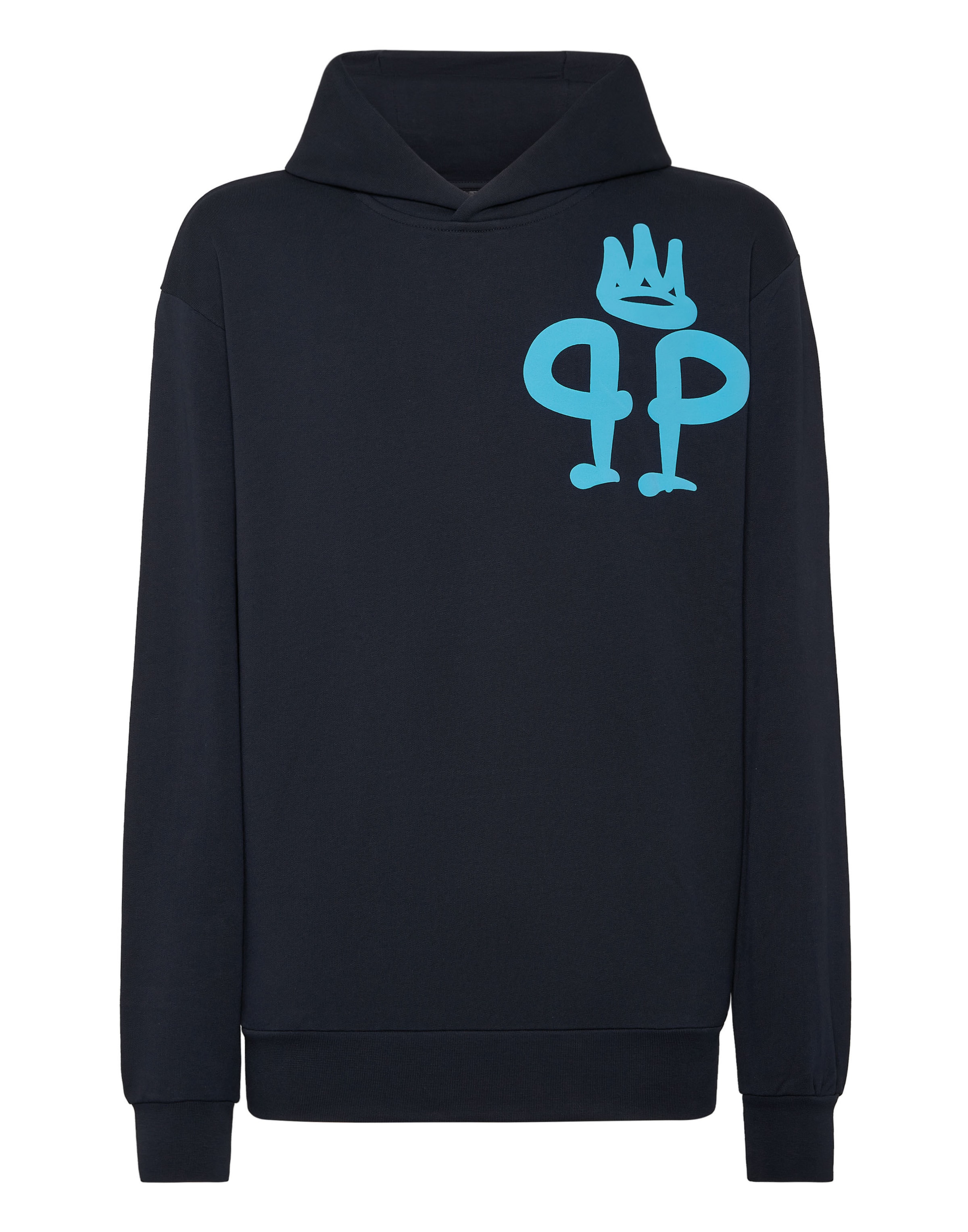 Philipp Plein - Sudadera 'King Plein' en azul: frente
