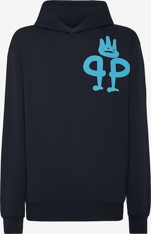 Philipp Plein - Sudadera 'King Plein' en azul: frente