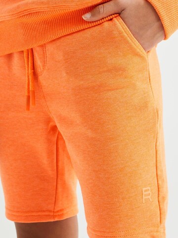 WE Fashion Slimfit Hlače | oranžna barva