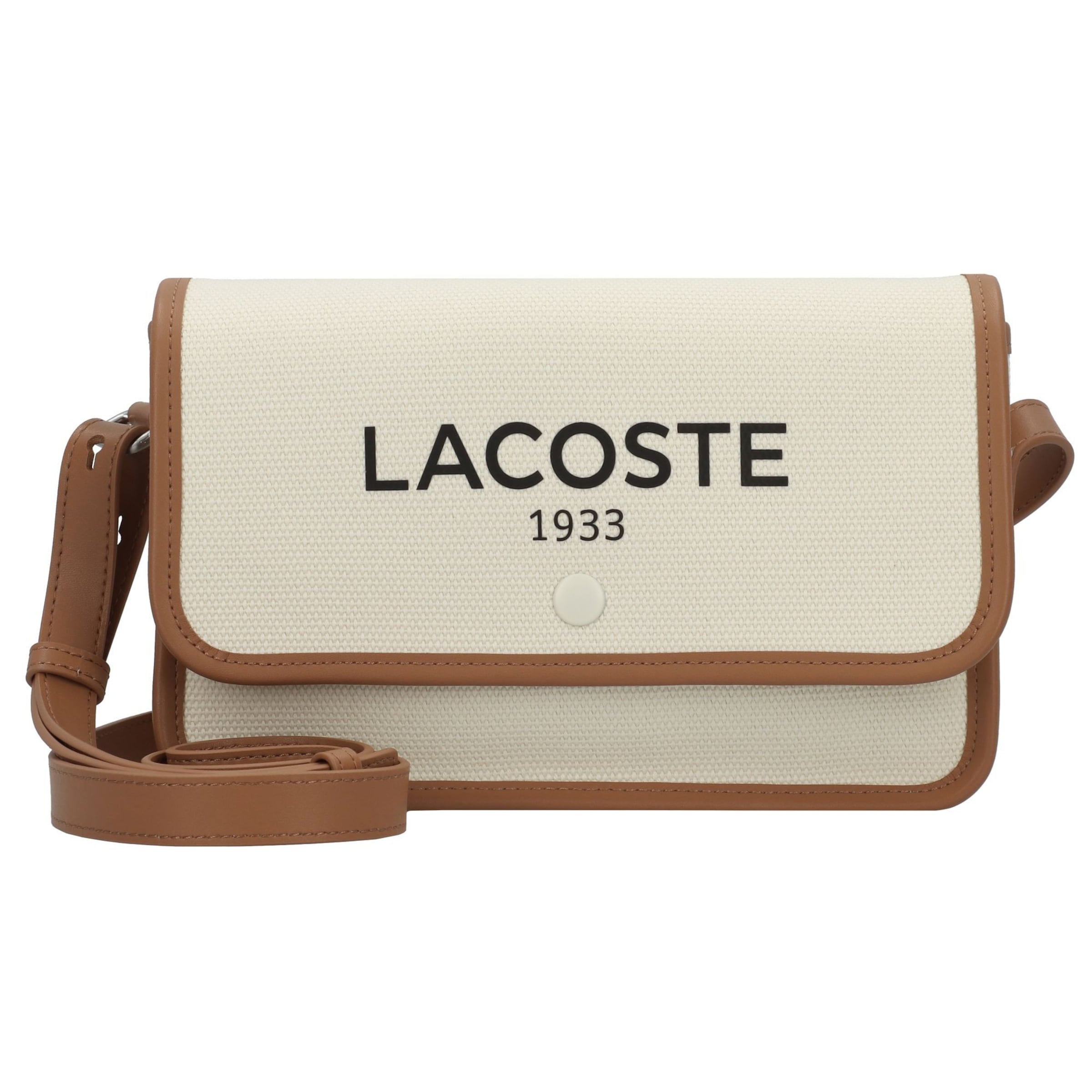 LACOSTE Crossbody Bag 'Heritage' in White: front