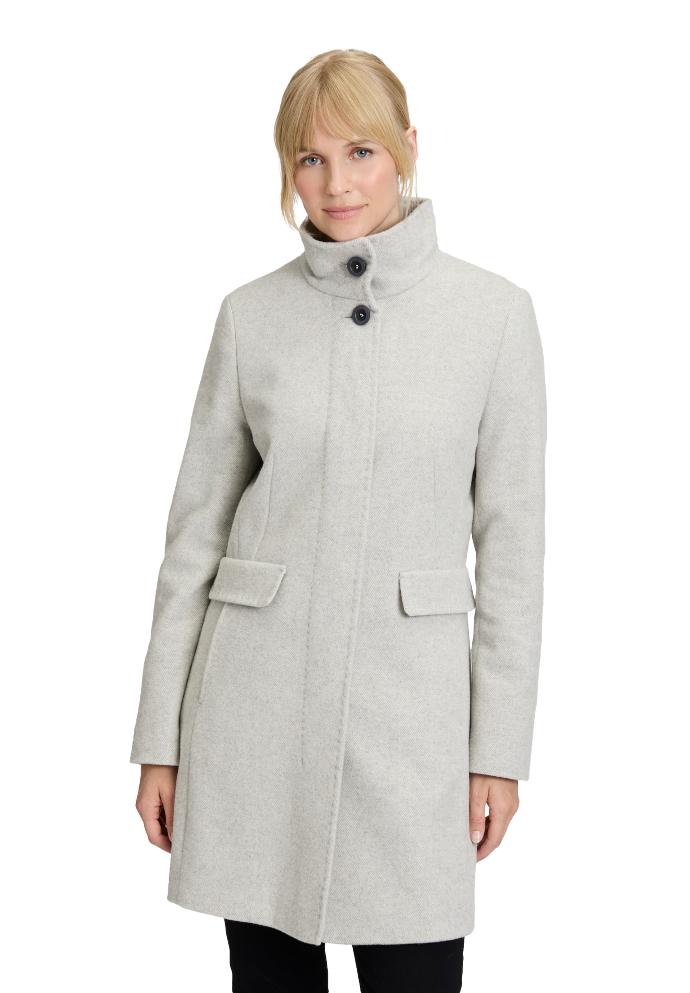 GIL BRET Between-Seasons Coat in Grey: front