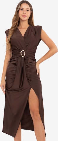 Madnezz House Kleid in Braun: Vorderseite