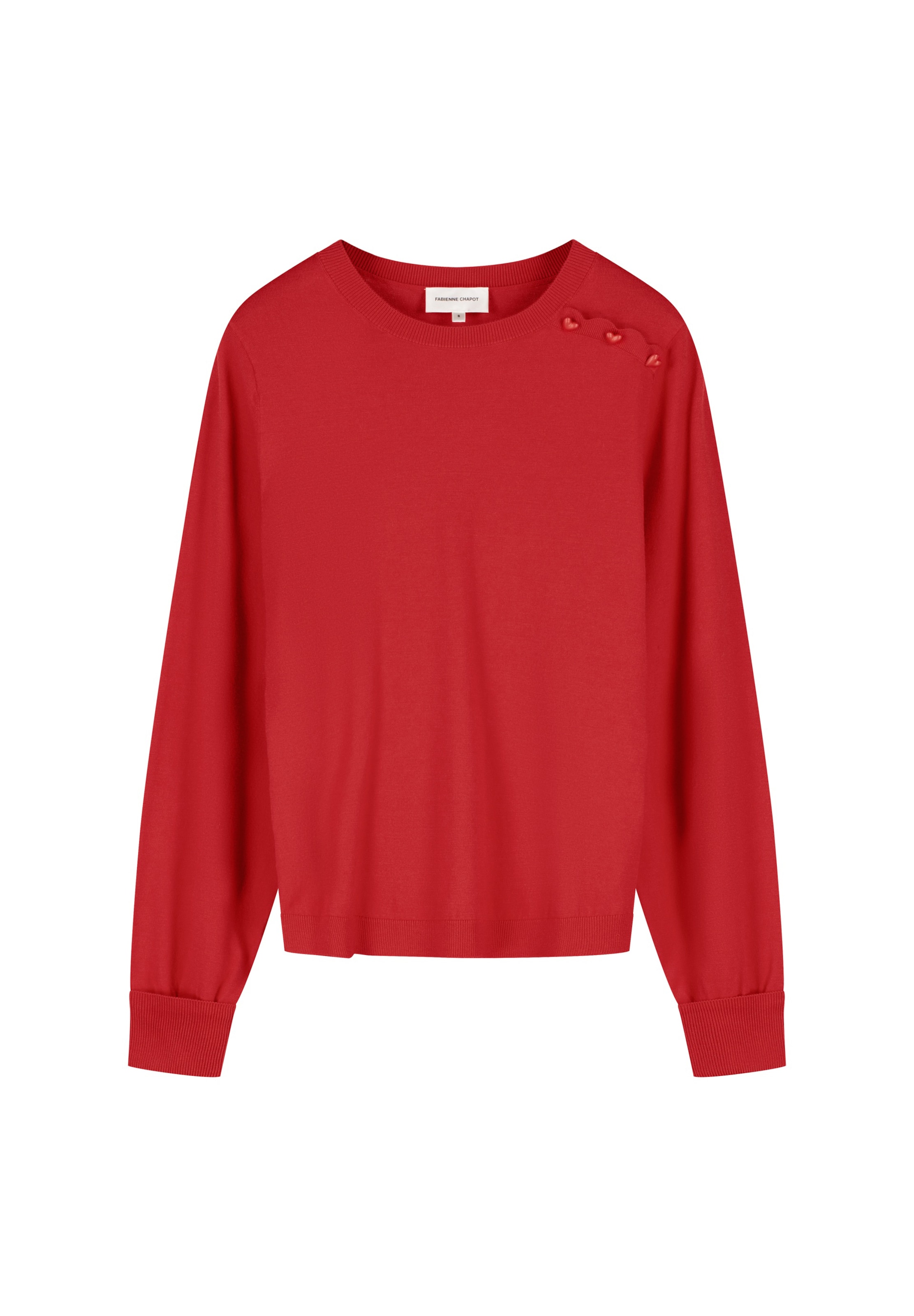 Fabienne Chapot Trui in Rood: voorkant