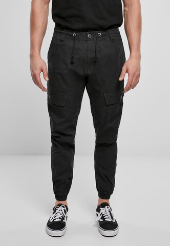 Effilé Pantalon cargo 'Ray' Brandit en noir