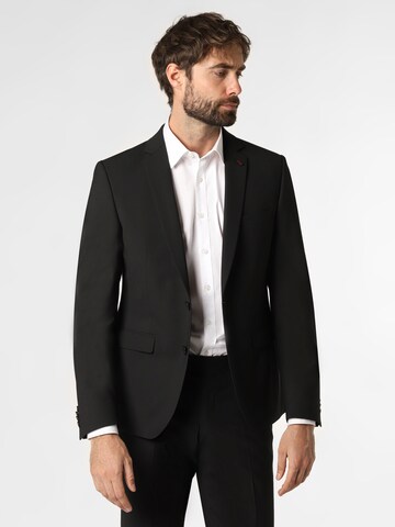 Coupe slim Veste de costume 'Brixdon' Finshley & Harding London en noir : devant